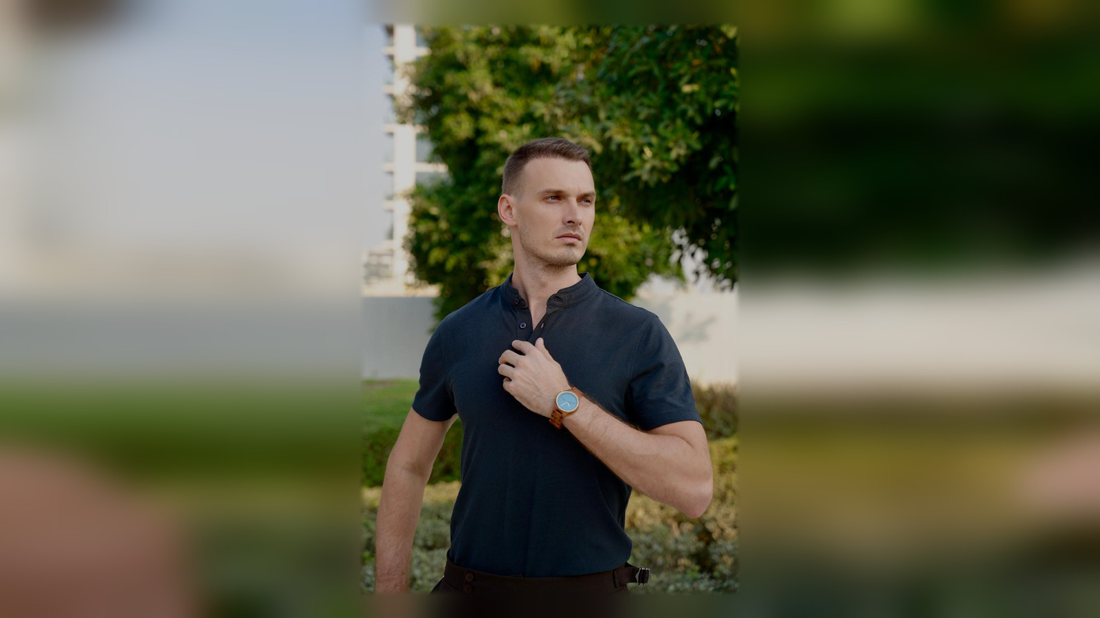 Aleksei posing