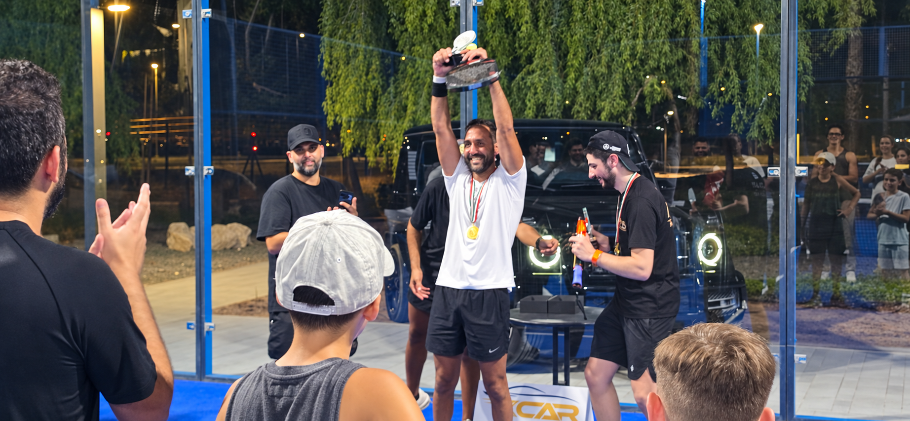 Hassan & Arman celebrating their championship trophy